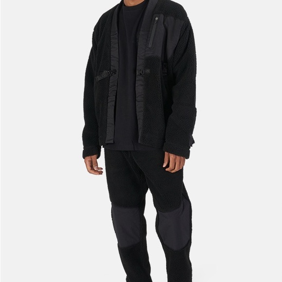 Maharishi Recycled Fleece Kimono - Black - XXL - Picture 6 of 6